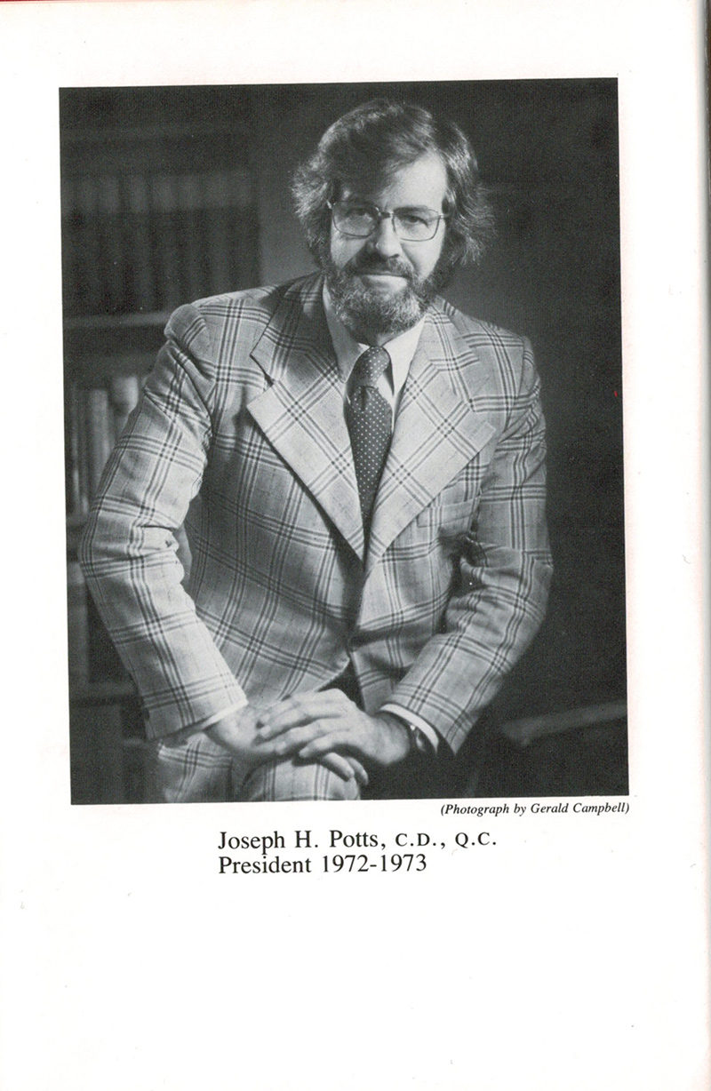 The Hon. Mr. Justice Joseph H. Potts, OStJ, CD