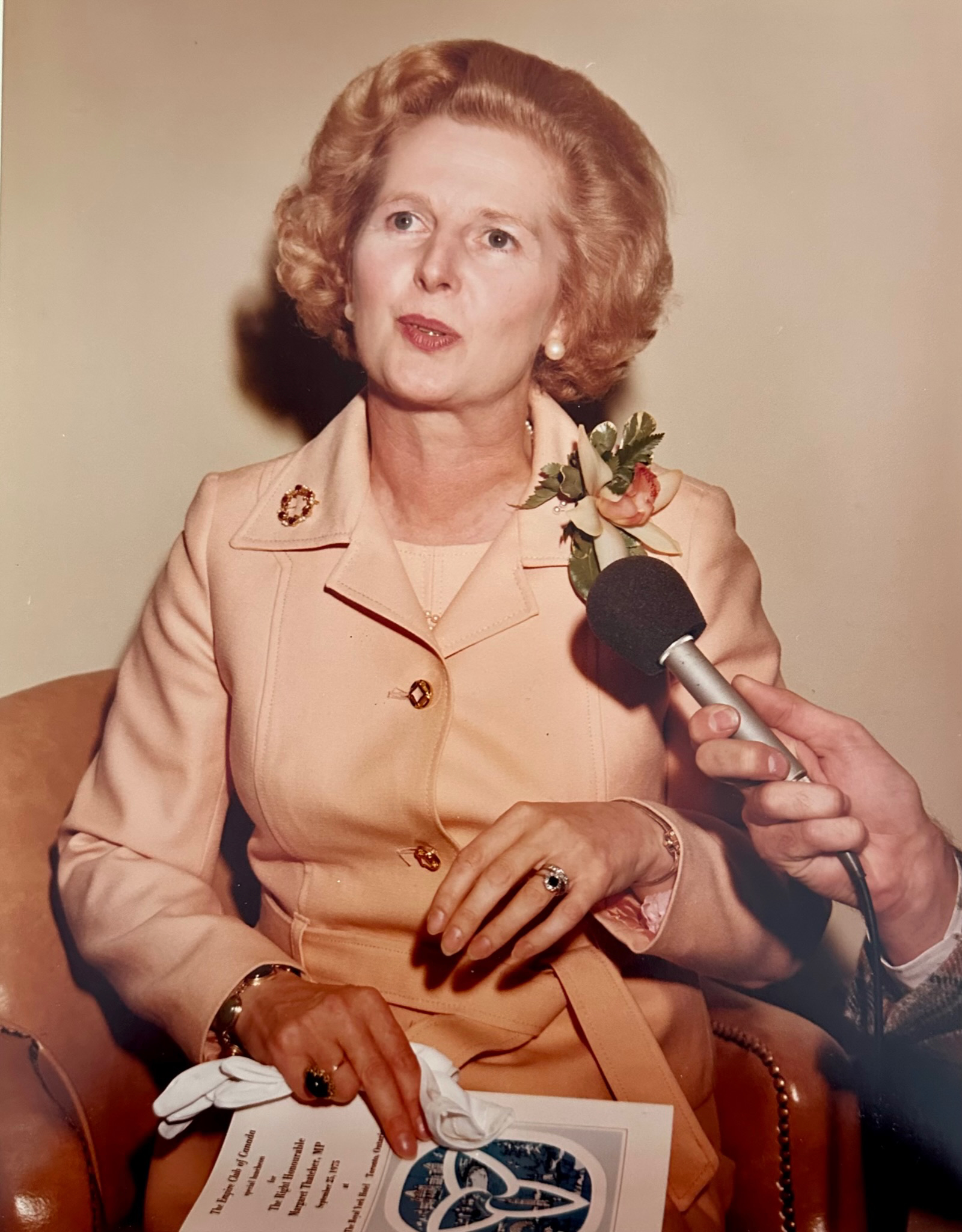 The Right Honourable Margaret Thatcher, ECC luncheon