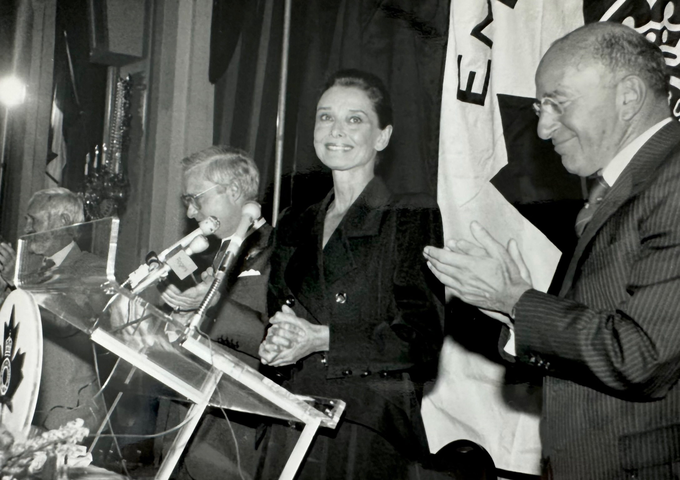 Audrey Hepburn with Past President